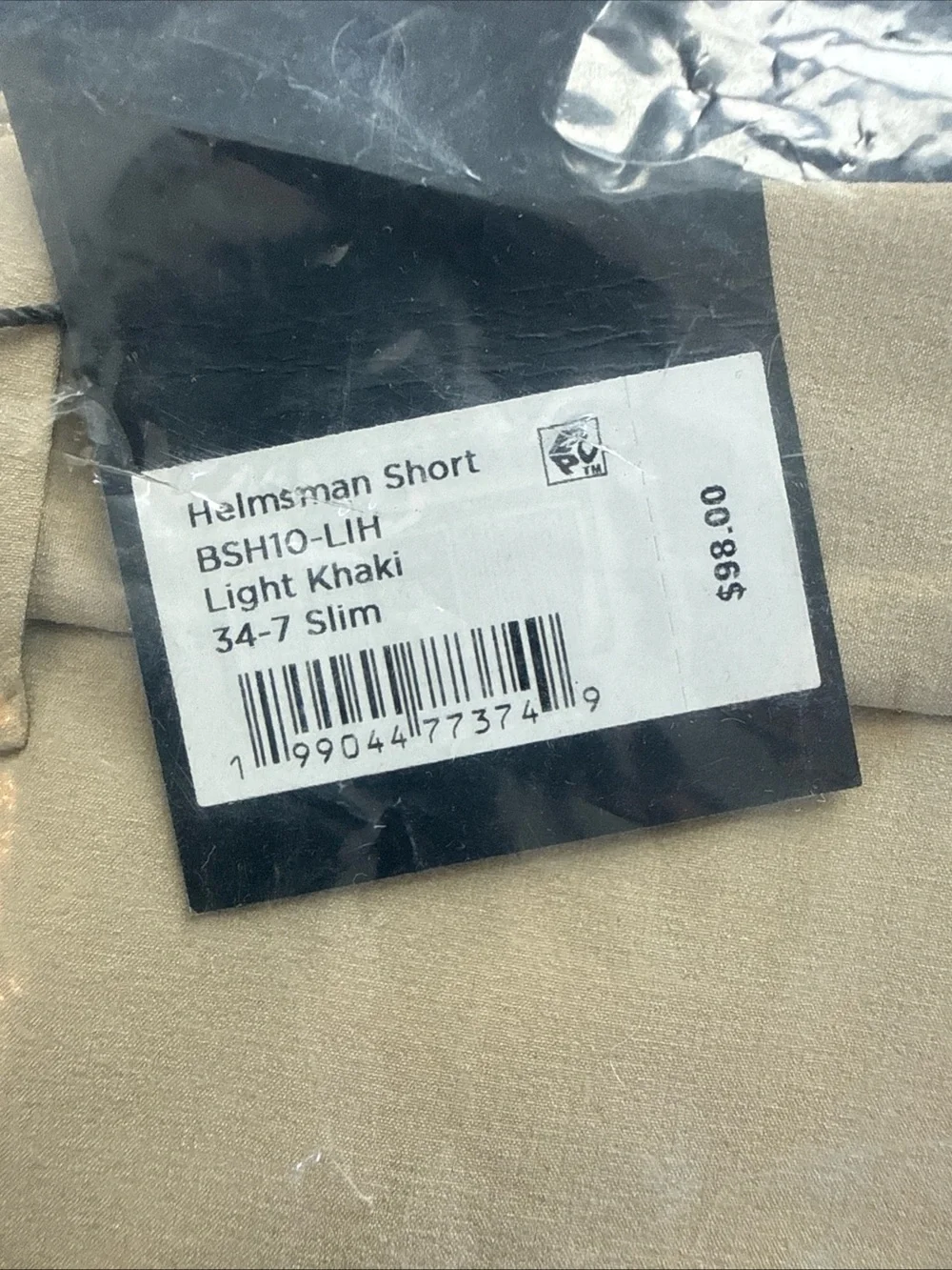 Mizzen+Main Helmsman Shorts Light khaki $98 MSRP Size 34 7” Slim